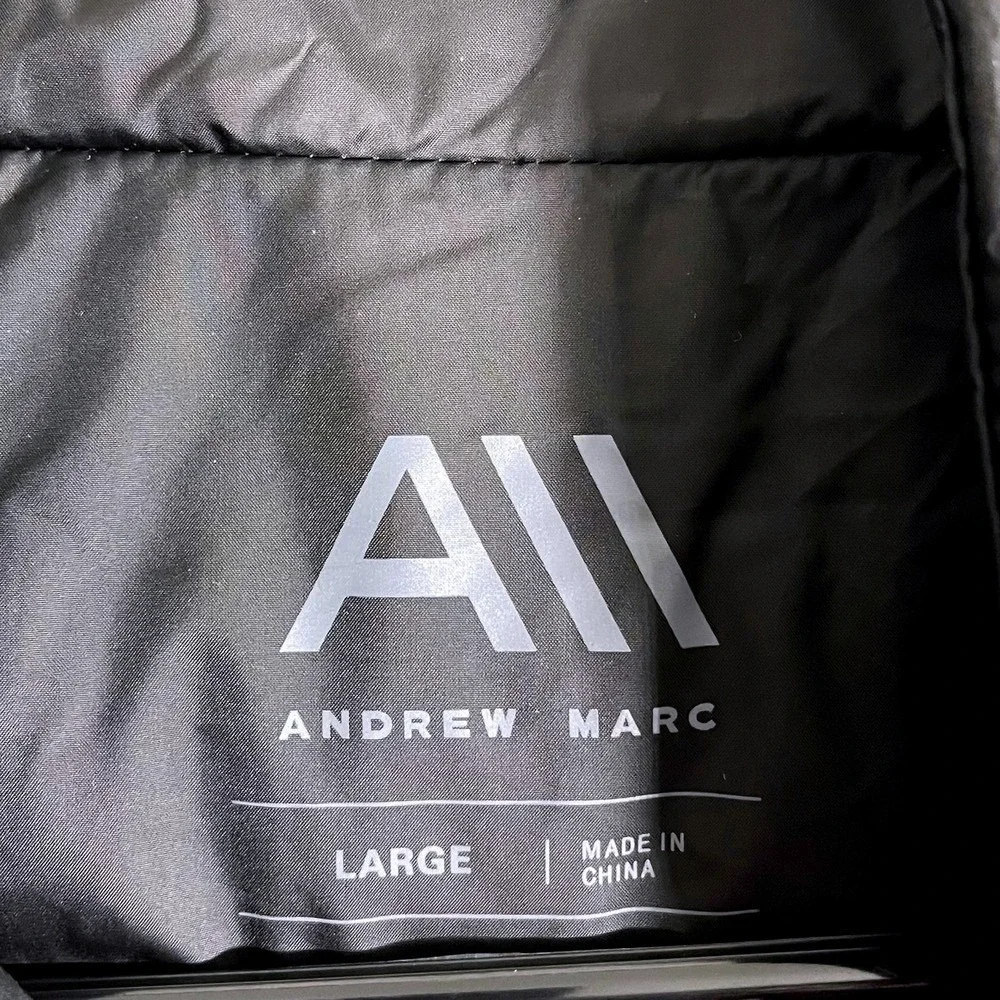 Andrew Marc Vintage Black Andrew Marc Golf Vest Mens‎ Large